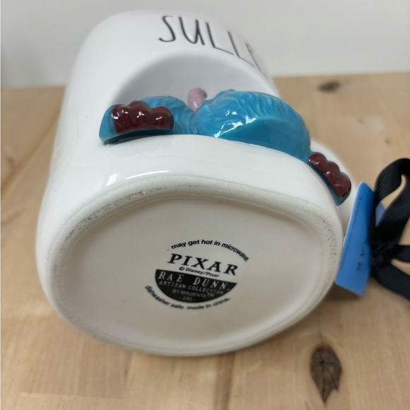 Rae Dunn SULLEY Mug 3D White Ceramic Blue Interior Double Sided Monsters Inc New - Picture 4 of 4